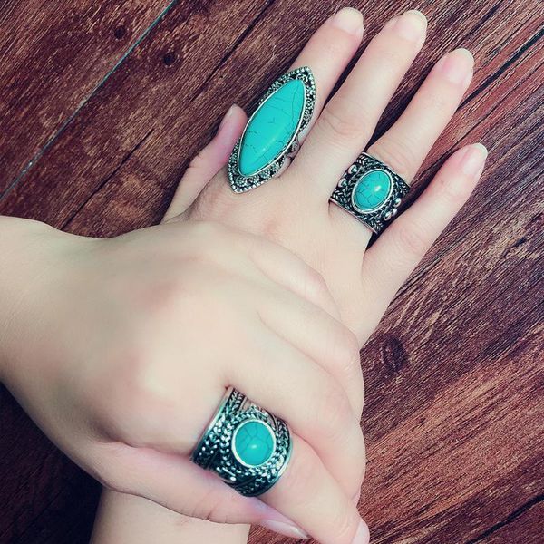 wedding rings fashion blue turquoise ring vintage tibetan silver finger women anniversary jewelry, Slivery;golden
wedding rings fashion blue turquoise ring vintage tibetan silver finger women anniversary jewelry, Slivery;golden