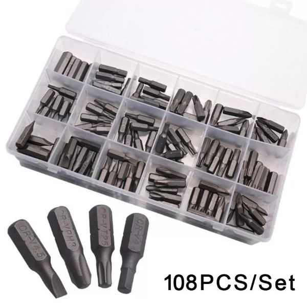 108pcs screwdriver bits set 25mm length drill screw driver power tools 18 types pz ph tx h sl series hand
108pcs screwdriver bits set 25mm length drill screw driver power tools 18 types pz ph tx h sl series hand