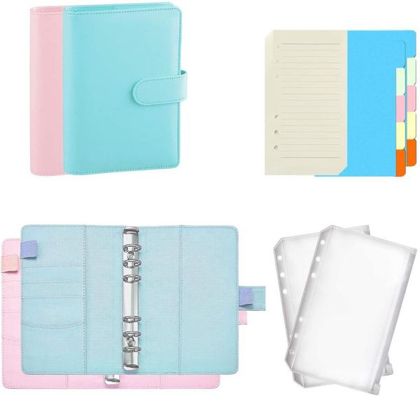 clear binder envelopes a6 pu leather notebook binder, loose leaf bags budget envelope system, pockets set notepads, Purple;pink
clear binder envelopes a6 pu leather notebook binder, loose leaf bags budget envelope system, pockets set notepads, Purple;pink