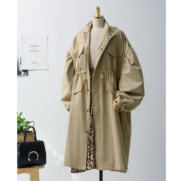 women's trench coats winter 2021 autumn european style plus size female outerwear women coat loose belt x-long windbreaker brand clothi, Tan;black
women's trench coats winter 2021 autumn european style plus size female outerwear women coat loose belt x-long windbreaker brand clothi, Tan;black