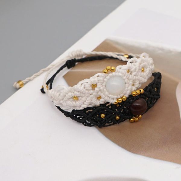 beaded, strands 2021 south american ethnic style handmade stone beaded wax rope woven men and women hand macrame bracelet bracelets, Black
beaded, strands 2021 south american ethnic style handmade stone beaded wax rope woven men and women hand macrame bracelet bracelets, Black
