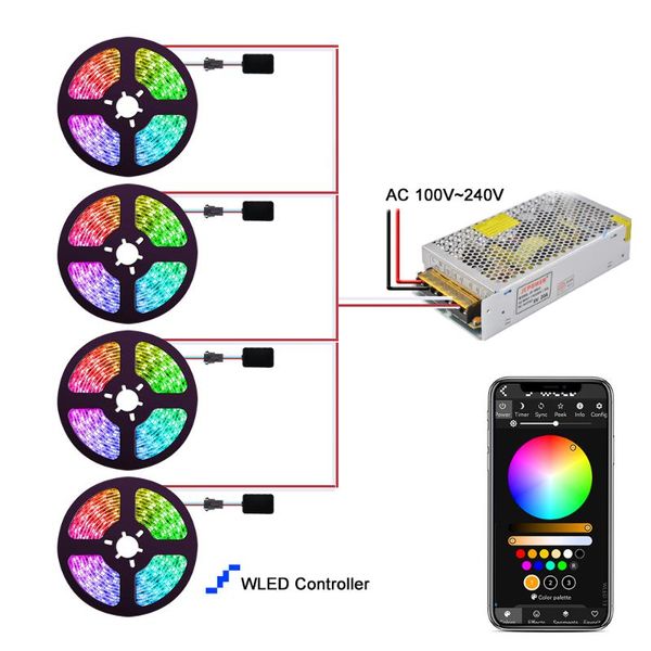 strips diy wled wifi ws2812b led strip light rgb monitor sync tv backlight ambient addressable lamp tape ribbon dc5v 5m 10m 20m
strips diy wled wifi ws2812b led strip light rgb monitor sync tv backlight ambient addressable lamp tape ribbon dc5v 5m 10m 20m