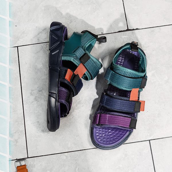 2021 Mens Summer Purple Beach Sandals Mens New Fashion Sandals Mens Novelty Non-sliip Casual Sneakers Sandalias Hombre Verano, Black 2830
2021 Mens Summer Purple Beach Sandals Mens New Fashion Sandals Mens Novelty Non-sliip Casual Sneakers Sandalias Hombre Verano, Black 2830