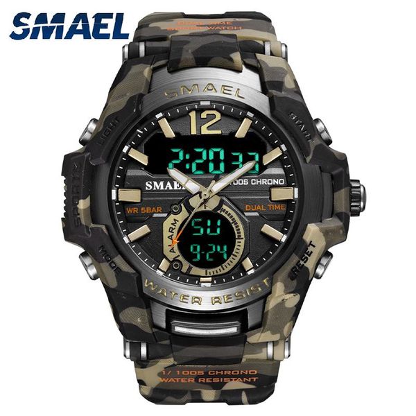 wristwatches men watches sport smael wristwatch satch alarm clock camouflage watchband 1805b led digital watch waterproof, Slivery;brown
wristwatches men watches sport smael wristwatch satch alarm clock camouflage watchband 1805b led digital watch waterproof, Slivery;brown
