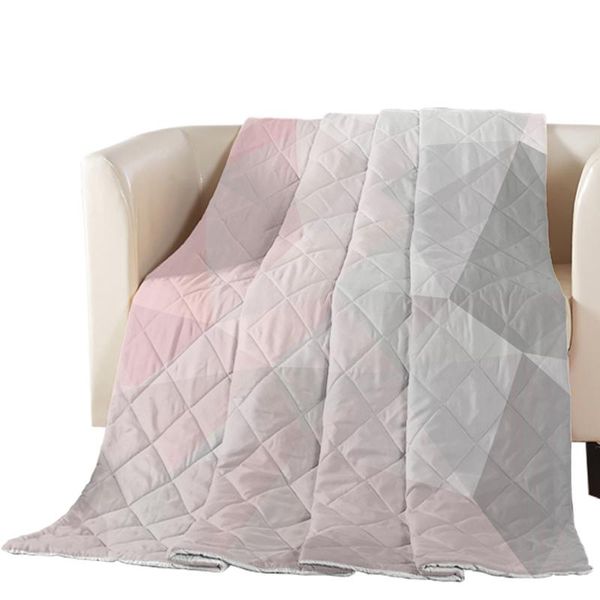 comforters & sets geometric pink gray gradient triangle summer quilt polyester air-conditioning comforter soft blanket bedspread bed cover
comforters & sets geometric pink gray gradient triangle summer quilt polyester air-conditioning comforter soft blanket bedspread bed cover
