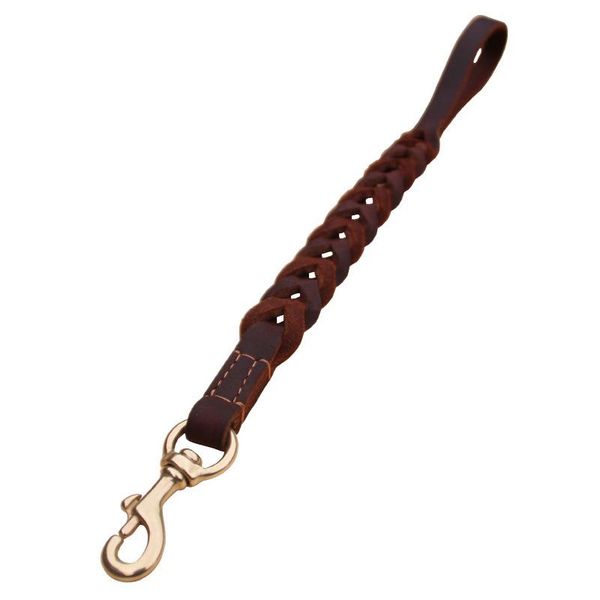 dog collars & leashes short leash braided real leather one step traction belt explosion-proof pet walking training leads for medium large bi
dog collars & leashes short leash braided real leather one step traction belt explosion-proof pet walking training leads for medium large bi
