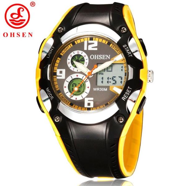 fashion ohsen brand digital sports watches children boys waterproof black rubber band wristwatch military watch for gif wristwatches, Slivery;brown
fashion ohsen brand digital sports watches children boys waterproof black rubber band wristwatch military watch for gif wristwatches, Slivery;brown