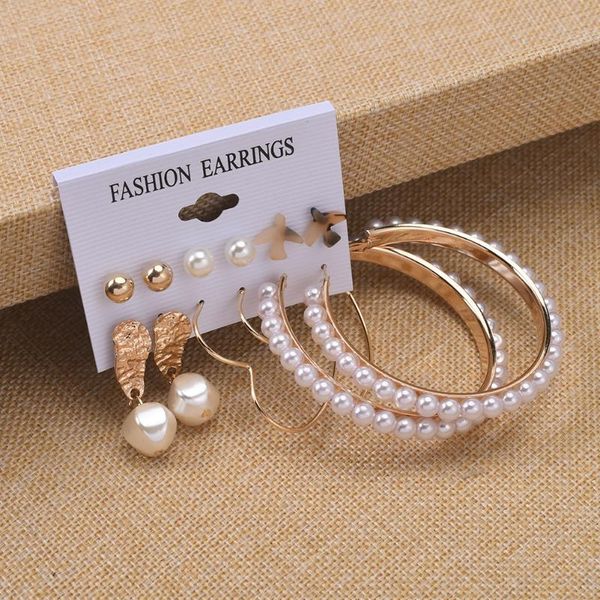 hoop & huggie 6 pairs big earrings set for women gold color alloy heart shape fashion large, Golden;silver
hoop & huggie 6 pairs big earrings set for women gold color alloy heart shape fashion large, Golden;silver