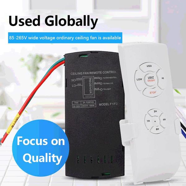 smart home control universal replacement original tv ceiling fan lamp remote controller kit adjust speed light switch