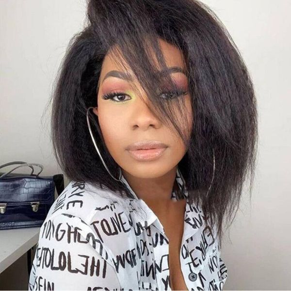 lace wigs bob front human hair with baby monglian remy short kinky straight for women yaki wig, Black;brown
lace wigs bob front human hair with baby monglian remy short kinky straight for women yaki wig, Black;brown