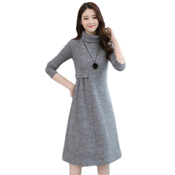 casual dresses winter dress women 2021 autumn turtleneck wool green gray plus size long sleeve slim bottoming clothing feminina, Black;gray
casual dresses winter dress women 2021 autumn turtleneck wool green gray plus size long sleeve slim bottoming clothing feminina, Black;gray