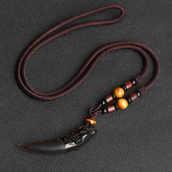 pendant necklaces lucky casual office decorative amulets crystal wolf tooth obsidian gift accessories couple necklace smooth, Silver
pendant necklaces lucky casual office decorative amulets crystal wolf tooth obsidian gift accessories couple necklace smooth, Silver