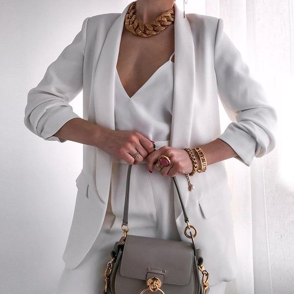 women's suits & blazers autumn women open front work jackets blazer solid color long sleeve plain lapel cardigan loose formal coat for, White;black
women's suits & blazers autumn women open front work jackets blazer solid color long sleeve plain lapel cardigan loose formal coat for, White;black