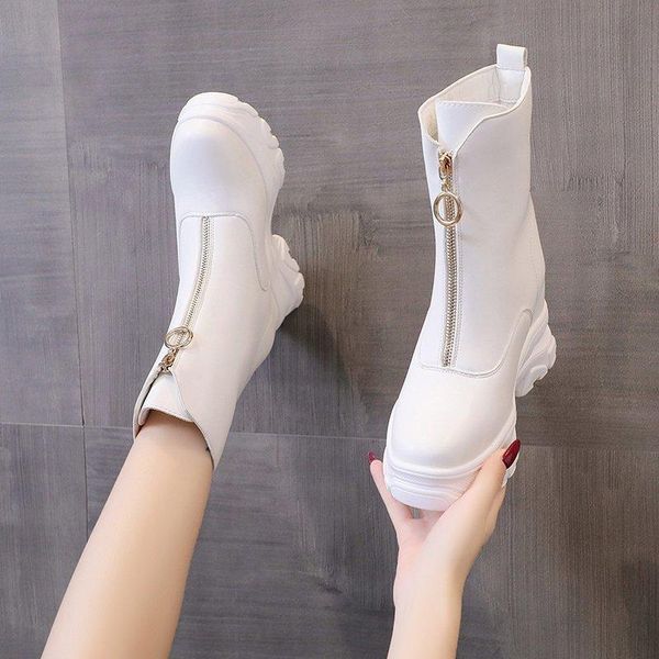 boots 2021 fashion platform women black leather chunky heel ankle for desgin zipper winter
boots 2021 fashion platform women black leather chunky heel ankle for desgin zipper winter
