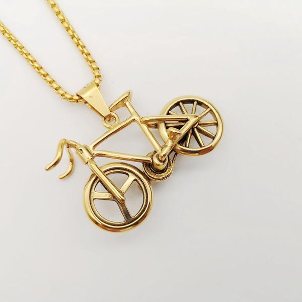 pendant necklaces creative gold/black/silver color bike necklace 316l stainless steel 3d bicycle biker
pendant necklaces creative gold/black/silver color bike necklace 316l stainless steel 3d bicycle biker