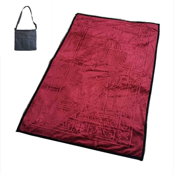 islamic portable muslim prayer mat foldable bag sajadah emboss design travel rug carpets
islamic portable muslim prayer mat foldable bag sajadah emboss design travel rug carpets