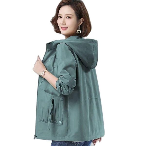 women's jackets 2021 jacket mid long spring autumn chic large size short female outerwear zipper big pocket ladies tooling coats, Black;brown
women's jackets 2021 jacket mid long spring autumn chic large size short female outerwear zipper big pocket ladies tooling coats, Black;brown