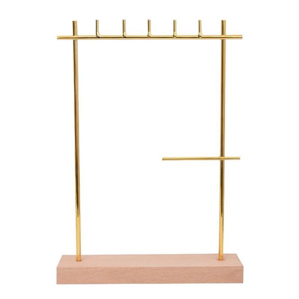jewelry pouches, bags minimalist metal watch display rack wood base creative storage, Pink;blue
jewelry pouches, bags minimalist metal watch display rack wood base creative storage, Pink;blue