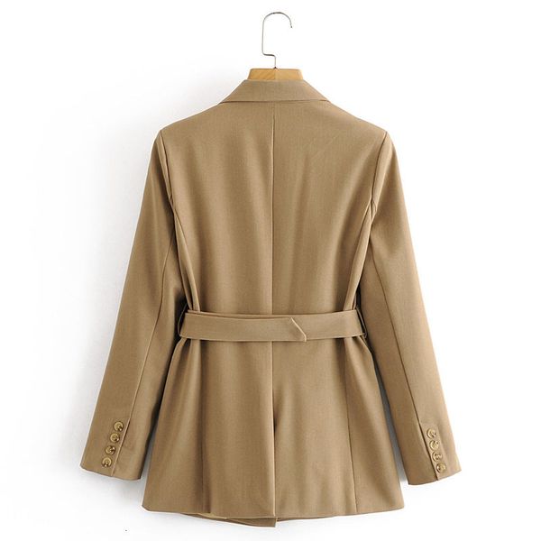 jackets lapel long sleeves with belt simple professional chic women's jacket korean style western-style waisted female coat, Black;brown
jackets lapel long sleeves with belt simple professional chic women's jacket korean style western-style waisted female coat, Black;brown