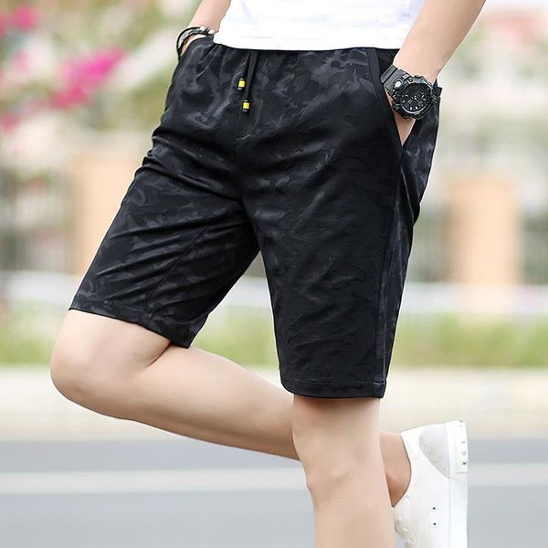 men's shorts summer quick dry men elastic waist nice with pocket voguebreathable camouflage, White;black
men's shorts summer quick dry men elastic waist nice with pocket voguebreathable camouflage, White;black