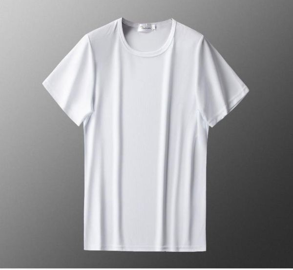 men's t-shirts summer pure color thin ice silk short-sleeved round neck silky stretch slimming casual sports breathable t-shirt for men, White;black
men's t-shirts summer pure color thin ice silk short-sleeved round neck silky stretch slimming casual sports breathable t-shirt for men, White;black