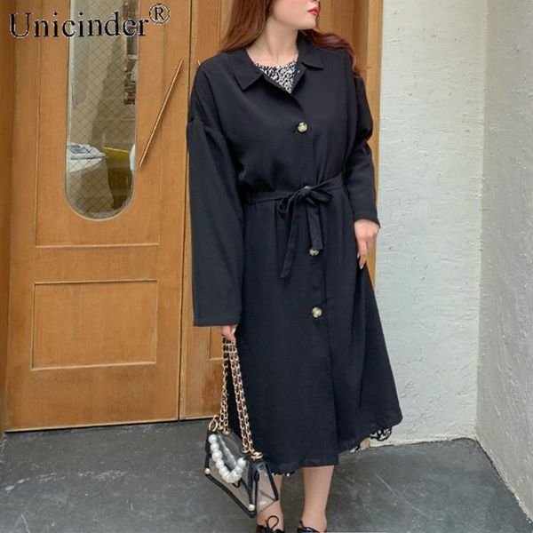 unicinder plus size women's fat mm korean version 2021 autumn/winter loose lady minimalist temperament coat 9813 jackets, Black;brown
unicinder plus size women's fat mm korean version 2021 autumn/winter loose lady minimalist temperament coat 9813 jackets, Black;brown