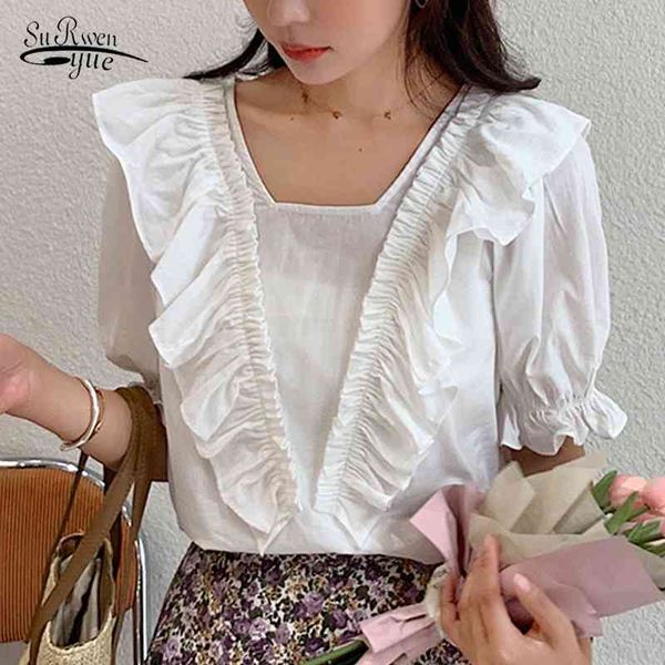 korean blouses women blusas mujer de moda summer ruffles slim casual short sleeve office lady shirts 10048 210521, White
korean blouses women blusas mujer de moda summer ruffles slim casual short sleeve office lady shirts 10048 210521, White