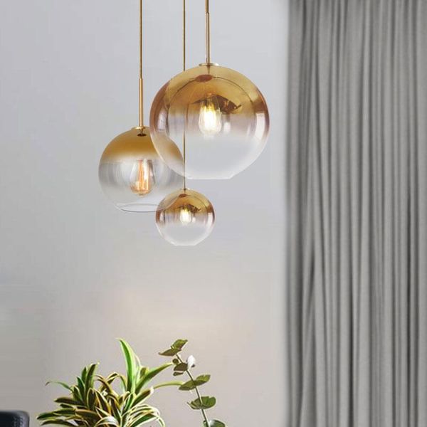 home modern glass chandeliers gradient color ball hang lamps led e27 parlor bedroom el bar decor lamp silver gold
home modern glass chandeliers gradient color ball hang lamps led e27 parlor bedroom el bar decor lamp silver gold