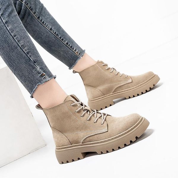 boots women ankle genuine leather flat platform short ladies shoes fashion autumn winter, Black
boots women ankle genuine leather flat platform short ladies shoes fashion autumn winter, Black