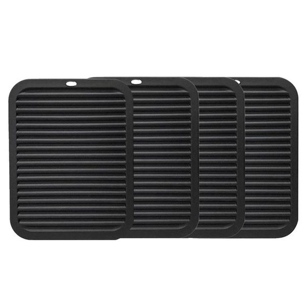 mats & pads silicone pot holder, trivet mat, waterproof, heat insulation, non-slip, tableware pad coasters - 9 x 12inch-(4 black)
mats & pads silicone pot holder, trivet mat, waterproof, heat insulation, non-slip, tableware pad coasters - 9 x 12inch-(4 black)