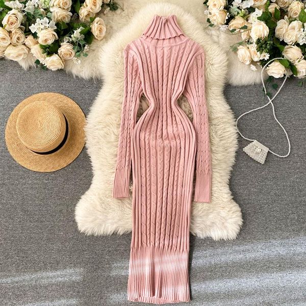 casual dresses 2021 dress women long sleeves turtleneck elastic fashion elegant chic lady knitted sweater, Black;gray
casual dresses 2021 dress women long sleeves turtleneck elastic fashion elegant chic lady knitted sweater, Black;gray