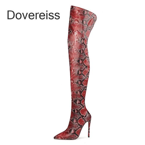 boots dovereiss fashion women's shoes winter pointed toe clear heels snakeskin over the knee stilettos 47, Black
boots dovereiss fashion women's shoes winter pointed toe clear heels snakeskin over the knee stilettos 47, Black