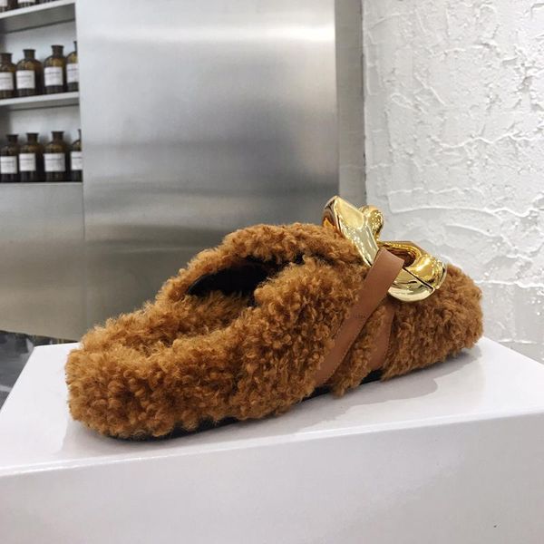 slippers furry fur slides gold chain plush designer fluffy flip flops female luxur brand women shoes, Black
slippers furry fur slides gold chain plush designer fluffy flip flops female luxur brand women shoes, Black