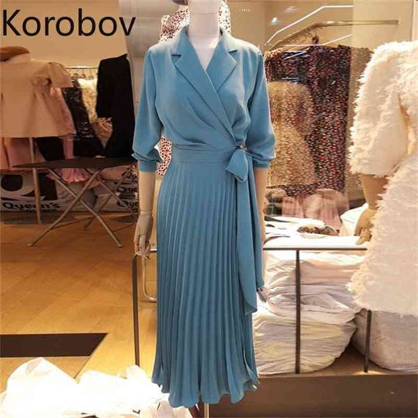 korobov korean autumn new chic women dress vintage sashes lacing elegant female dresses ol long sleeve pleated vestidos 210430, Black;gray
korobov korean autumn new chic women dress vintage sashes lacing elegant female dresses ol long sleeve pleated vestidos 210430, Black;gray