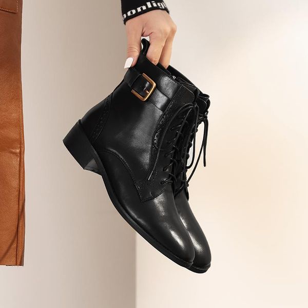 boots women ankle natural leathe plus size 22-26.5cm europe and america british hollow metal buckle fashion shoes woman, Black
boots women ankle natural leathe plus size 22-26.5cm europe and america british hollow metal buckle fashion shoes woman, Black