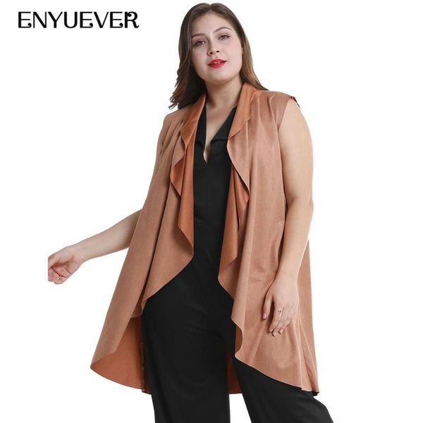 women's jackets enyuever cardigan plus size women loose sleeveless draped open front asymmetrical stitch casual outwear female, Black;brown
women's jackets enyuever cardigan plus size women loose sleeveless draped open front asymmetrical stitch casual outwear female, Black;brown