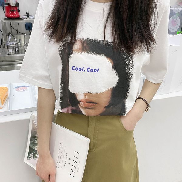 women's t-shirt 100% cotton print women t-shirt o neck loose oversize woman s harajuku casual summer tee 2021 ww6r, White
women's t-shirt 100% cotton print women t-shirt o neck loose oversize woman s harajuku casual summer tee 2021 ww6r, White
