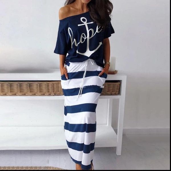 summer boat anchor print women tracksuits stripe dress short sleeve off shoulder beach skirts and casual loose 2 piec, Gray
summer boat anchor print women tracksuits stripe dress short sleeve off shoulder beach skirts and casual loose 2 piec, Gray