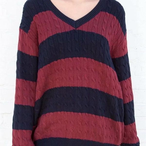 women's sweaters unuth girls v neck soft cotton sweater 2021 spring-autumn fashion ladies sweet england style female striped top, White;black
women's sweaters unuth girls v neck soft cotton sweater 2021 spring-autumn fashion ladies sweet england style female striped top, White;black