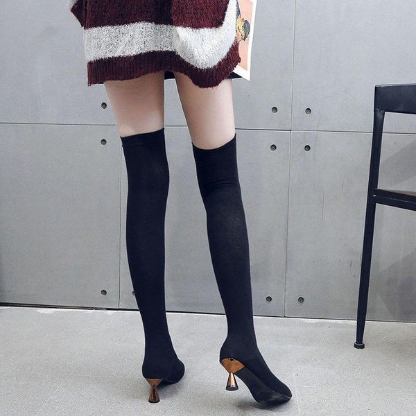boots stretch fabric over-the-knee for women high heels mujer botas thigh thin soft elastic socks, Black
boots stretch fabric over-the-knee for women high heels mujer botas thigh thin soft elastic socks, Black