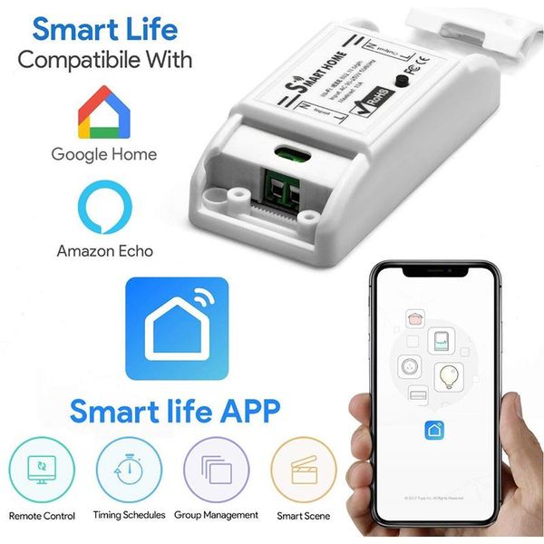 smart home control wifi switch on-off device life app remote support alexa google voice ac90v-250v 10a interrupter
smart home control wifi switch on-off device life app remote support alexa google voice ac90v-250v 10a interrupter