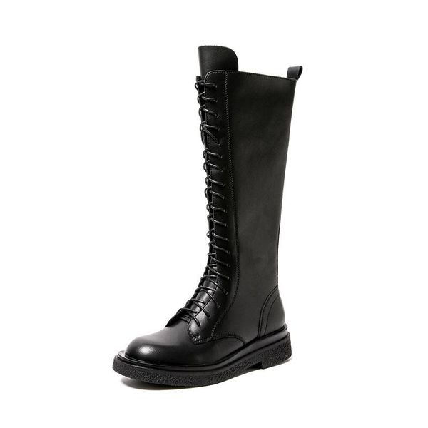 boots long women 2021 19-hole lace-up side zipper flat leather high-tube single net red thin female, Black
boots long women 2021 19-hole lace-up side zipper flat leather high-tube single net red thin female, Black