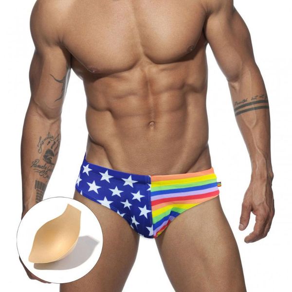 men's swimwear rainbow striped star swim briefs man swimsuit men swimming trunks low waist beach short surf wear bath suit
men's swimwear rainbow striped star swim briefs man swimsuit men swimming trunks low waist beach short surf wear bath suit