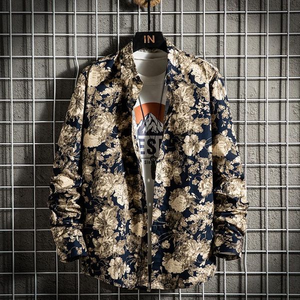 men's casual shirts fashion floral print holiday hawaiian for men pocketless design long sleeve regular flowers beach shirt, White;black
men's casual shirts fashion floral print holiday hawaiian for men pocketless design long sleeve regular flowers beach shirt, White;black
