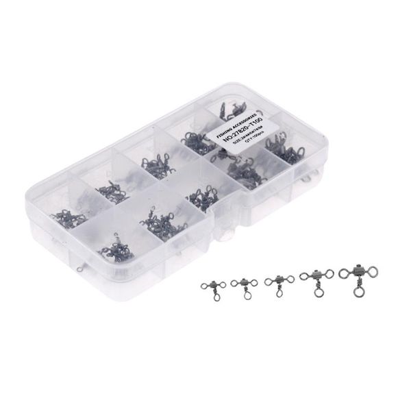 100pcs/box heavy duty 3 way fishing rolling swivels rig links size 2#/4#/6#/7#/8# hooks
100pcs/box heavy duty 3 way fishing rolling swivels rig links size 2#/4#/6#/7#/8# hooks