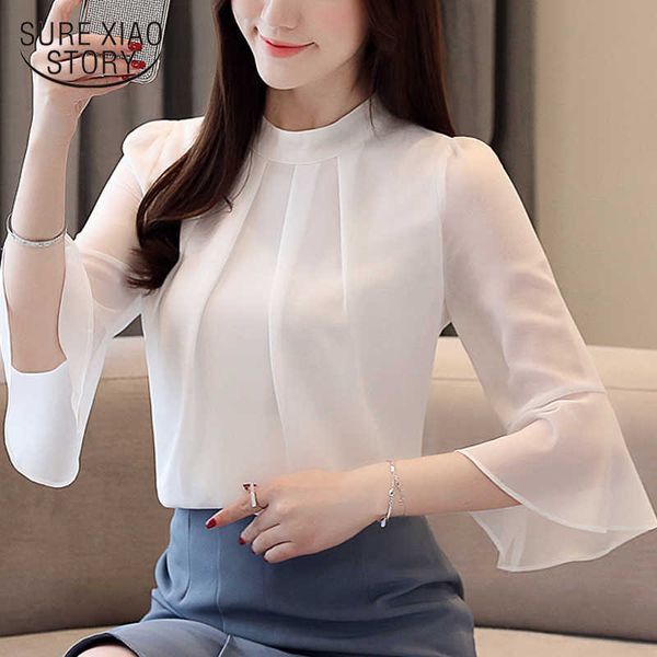 women blouses women blusas femininas elegante blusas mujer de moda women half flare sleeve shirt chiffon blouse 3747 50 210528, White
women blouses women blusas femininas elegante blusas mujer de moda women half flare sleeve shirt chiffon blouse 3747 50 210528, White