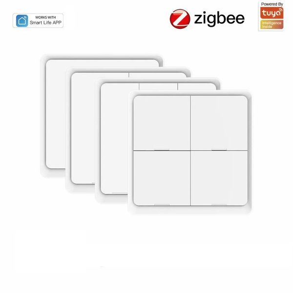 smart home control tuya zigbee wireless sticker 4-way panel scene button switch used with gateway app
smart home control tuya zigbee wireless sticker 4-way panel scene button switch used with gateway app