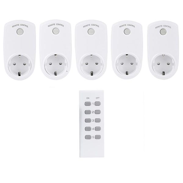 smart power plugs plug remote control wireless socket home house outlet eu standard (5 socket+1 remote)
smart power plugs plug remote control wireless socket home house outlet eu standard (5 socket+1 remote)