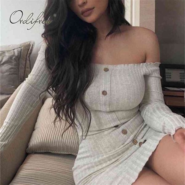 autumn women knitted dress long sleeve off shoulder bodycon pencil 210513, Black;gray
autumn women knitted dress long sleeve off shoulder bodycon pencil 210513, Black;gray