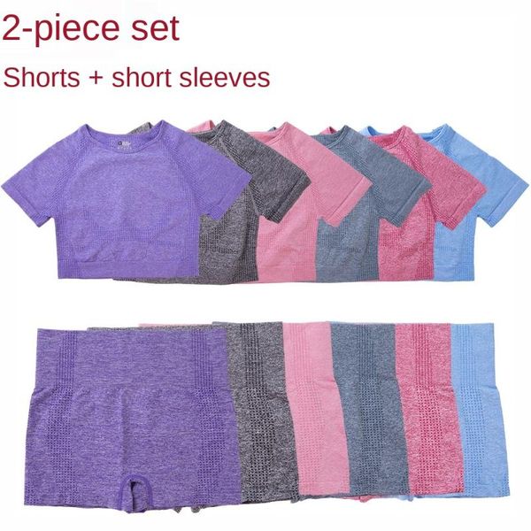 yoga outfit seamless set fitness sport suits sportswear high waist shorts workout clothes for women gym short sleeve crop top
yoga outfit seamless set fitness sport suits sportswear high waist shorts workout clothes for women gym short sleeve crop top